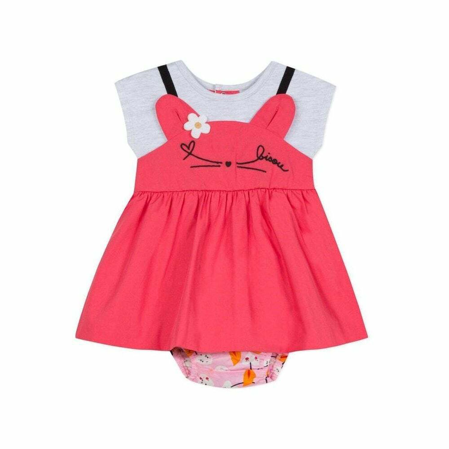 Baby Girl Pink Dress Set, 1, hi-res