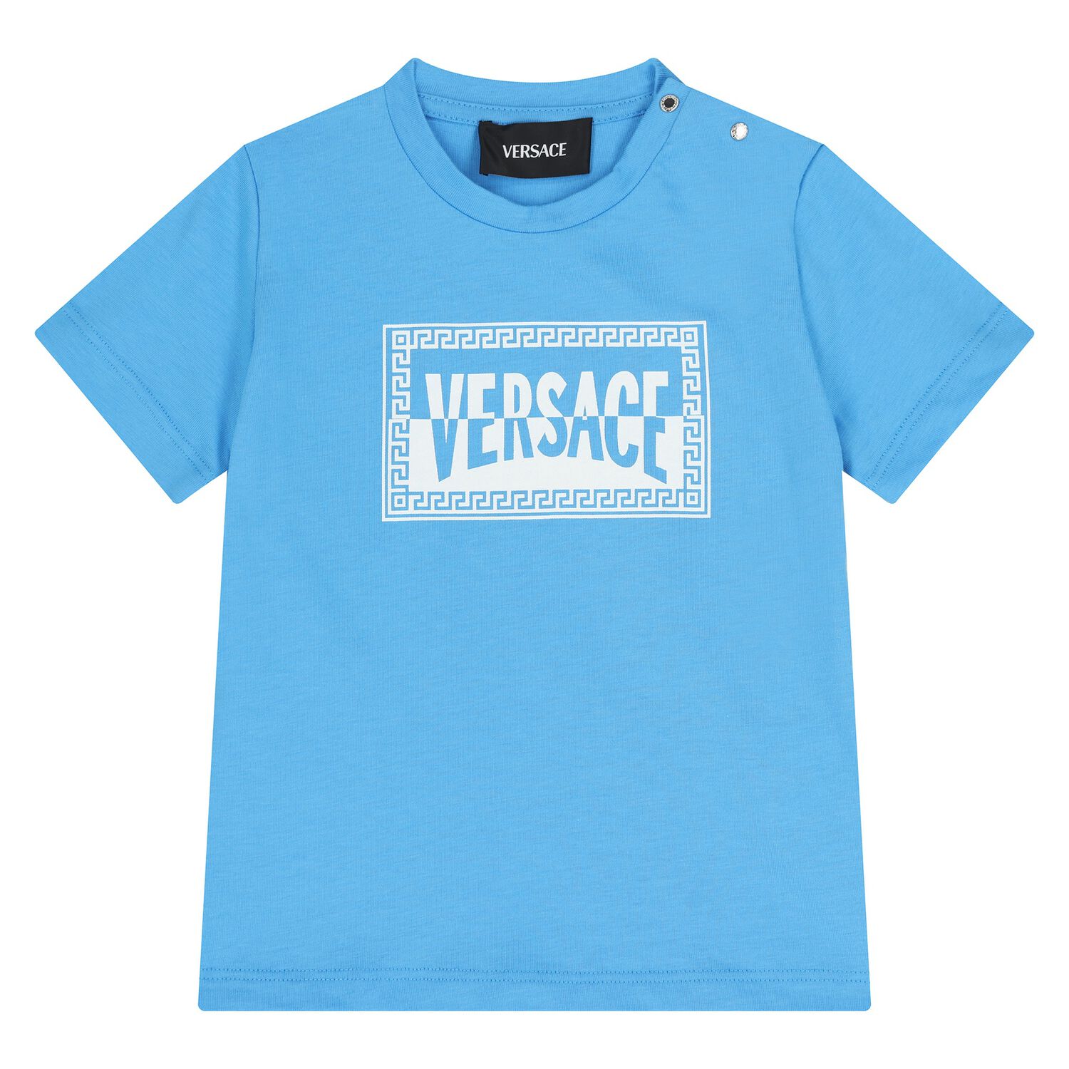 Younger Boys Blue Logo T-Shirt, 1, hi-res