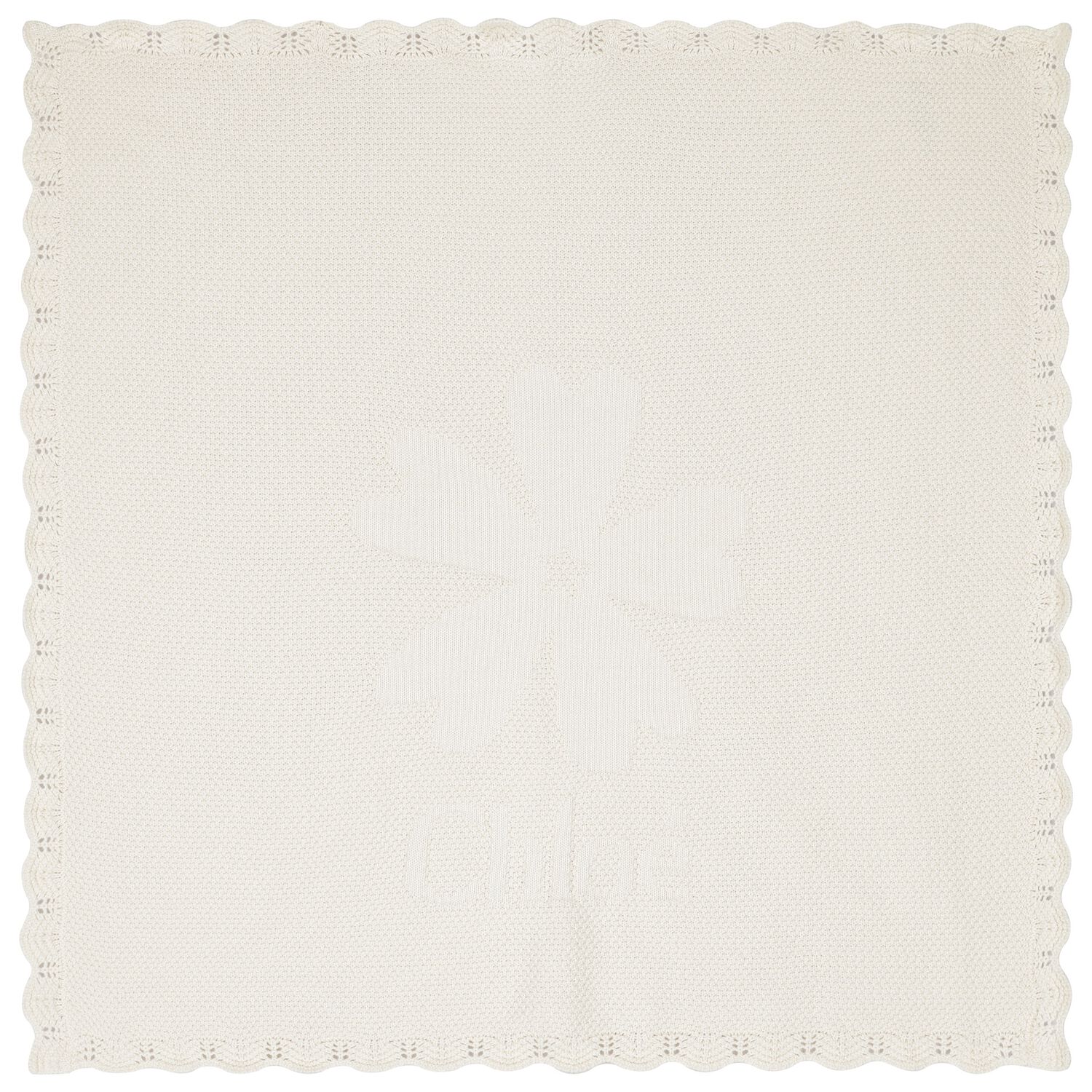 Baby Girls Ivory Logo Blanket, 1, hi-res image number null