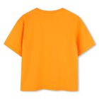Girls Orange Logo T-Shirt, 1, hi-res