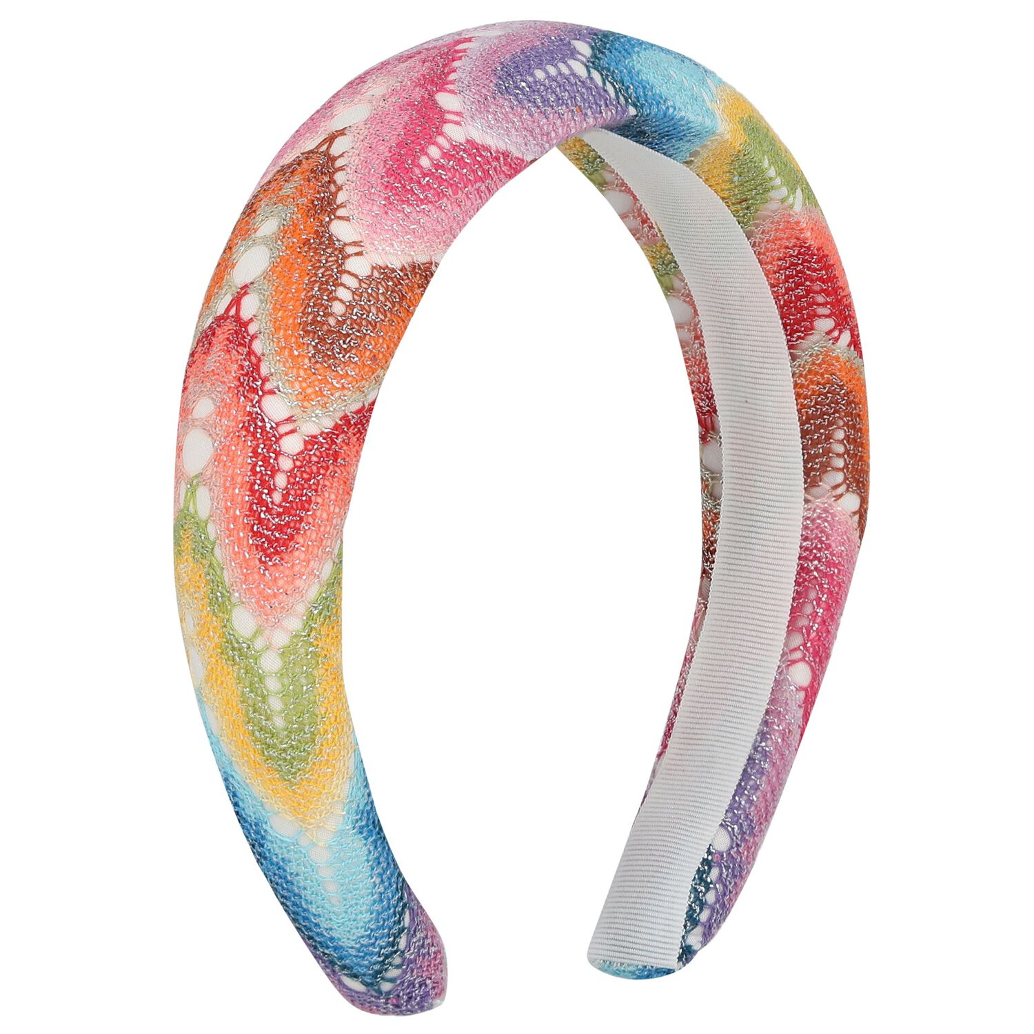Girls Multi-Coloured Zig Zag Headband, 1, hi-res image number null