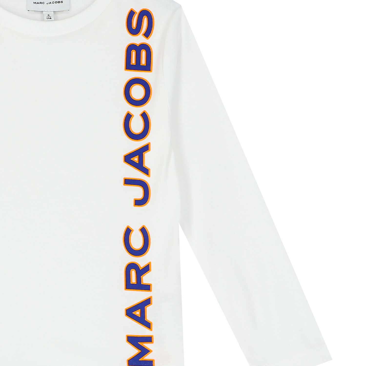 Boys White Logo Long Sleeve Top, 1, hi-res image number null