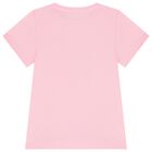 Girls Pink Logo T-Shirt, 3, hi-res