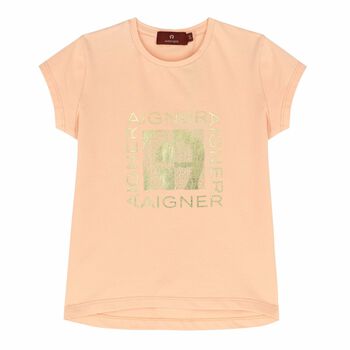 Girls Pink Logo T-Shirt