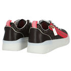 Girls Brown Logo Trainers, 1, hi-res