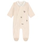 Ivory Embroidered Babygrow, 1, hi-res