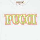 Girls White Logo T-Shirt, 1, hi-res