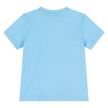 Younger Boys Blue Logo T-Shirt