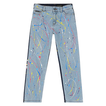 Boys Blue Cotton jeans