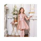 Girls Pink Tulle Special Occasion Dress, 1, hi-res