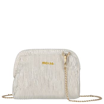 Girls Beige & Silver Handbag