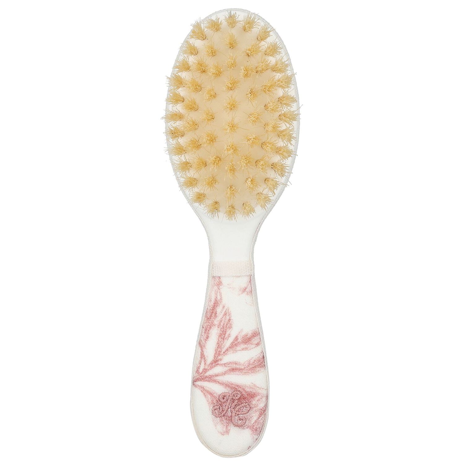 Baby Girls Ivory & Pink Toile de Jouy Brush & Comb Set, 3, hi-res