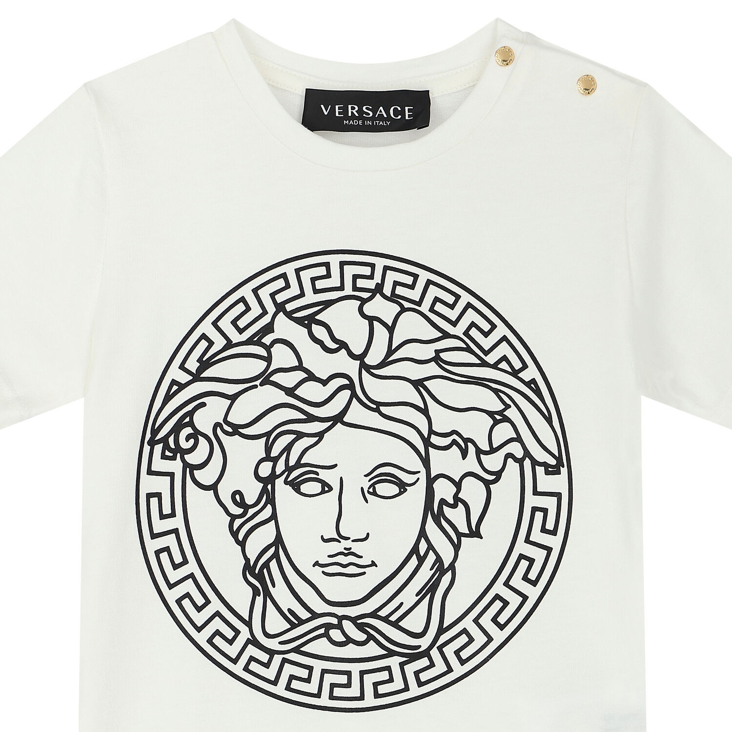 Ivory Logo Medusa T-Shirt, 1, hi-res