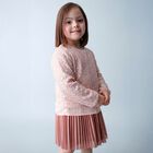 Girls Pink Sequin Dress Set, 2, hi-res