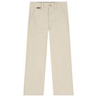 Boys Beige Chino Trousers, 1, hi-res