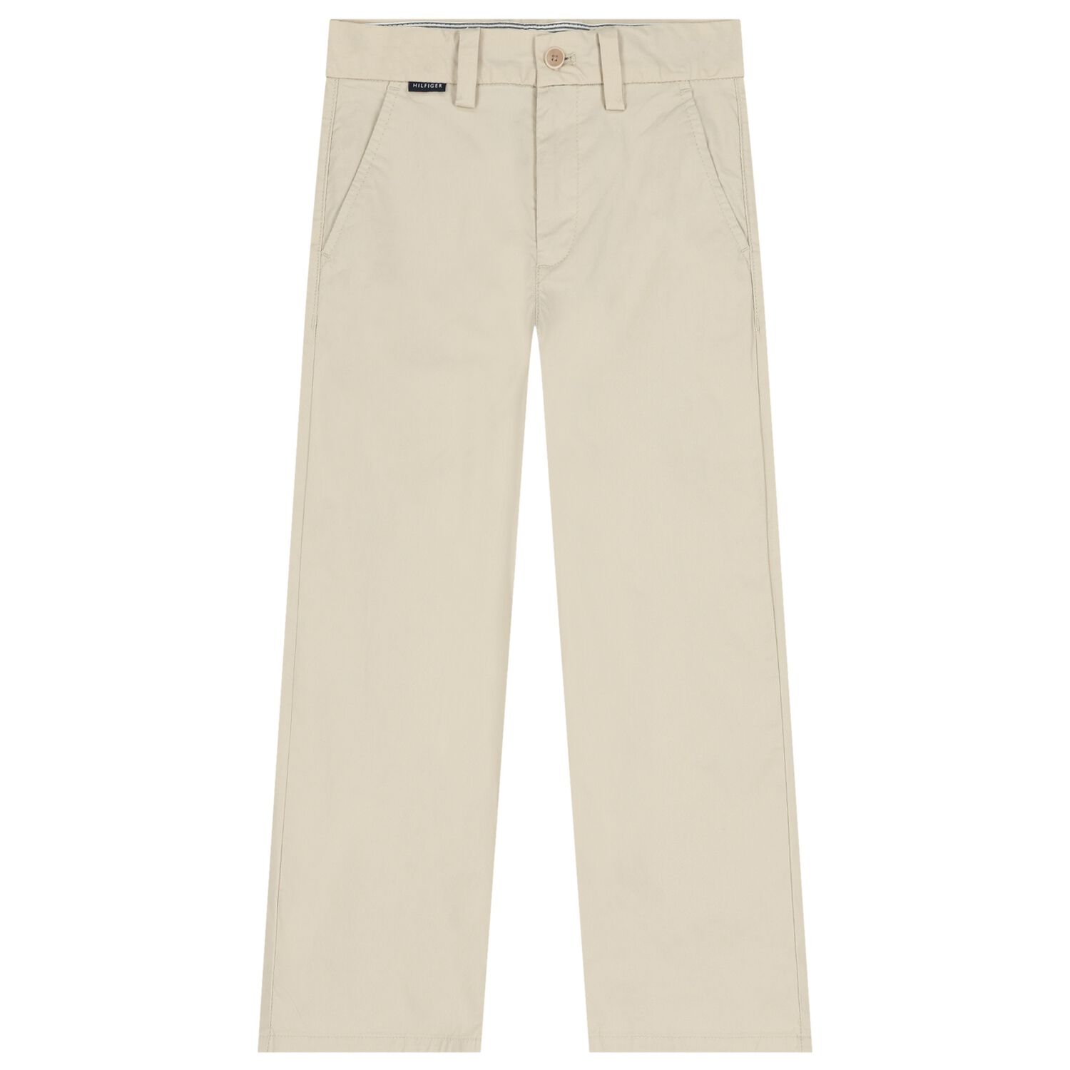 Boys Beige Chino Trousers, 1, hi-res