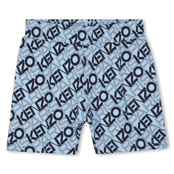 Younger Boys Blue Logo Shorts