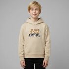 Beige Teddy Bear Logo Hooded Top, 1, hi-res