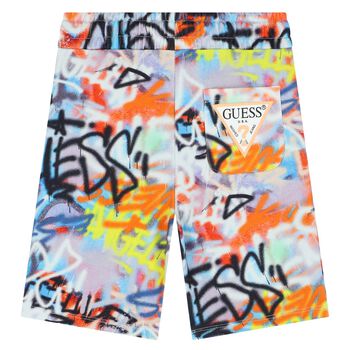 Graffiti Logo Patterned Shorts