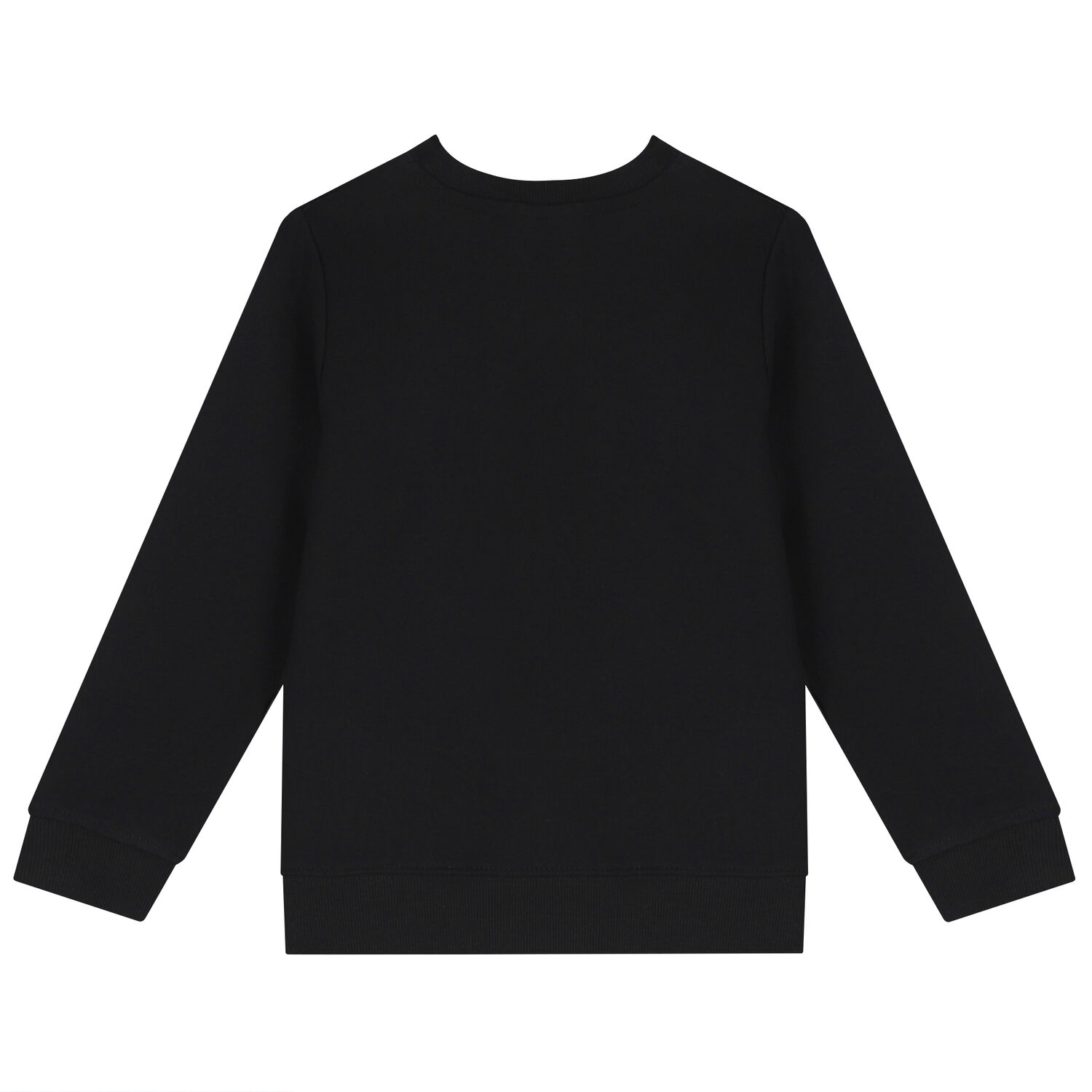 Boys Black Logo Long Sleeve Top, 1, hi-res