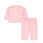 Younger Girls Pink Logo Tracksuit, 1, hi-res