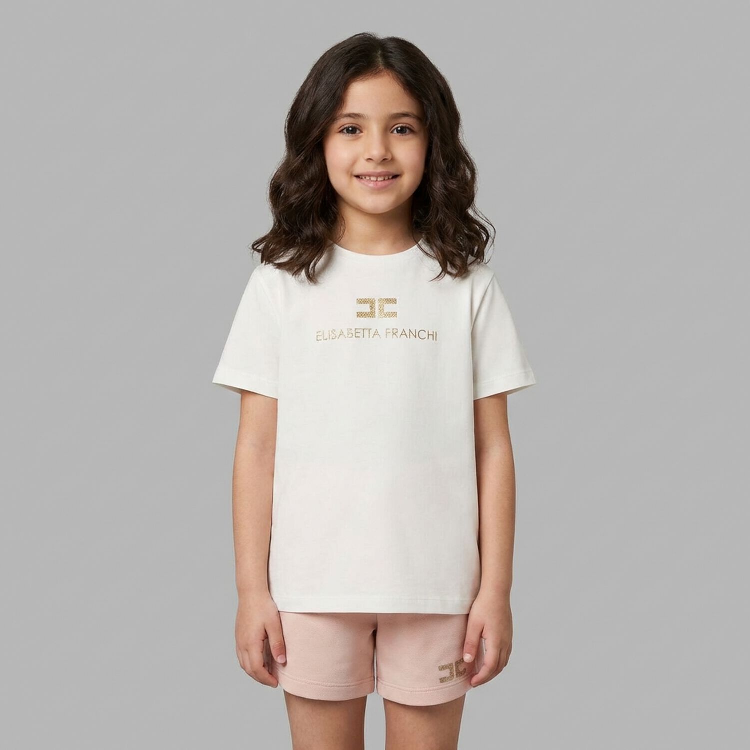 Girls White Logo T-Shirt, 1, hi-res