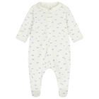 Baby Boys Ivory Cloud Babygrow, 1, hi-res