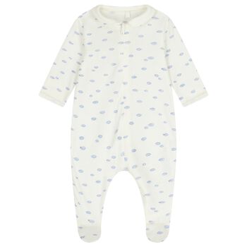 Baby Boys Ivory Cloud Babygrow
