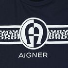 Younger Boys Navy Blue Logo Top, 1, hi-res