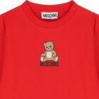 Younger Red Teddy Bear Logo Tracksuit, 3, hi-res