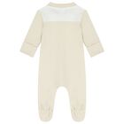 Baby Boys Ivory Logo Babygrow, 1, hi-res