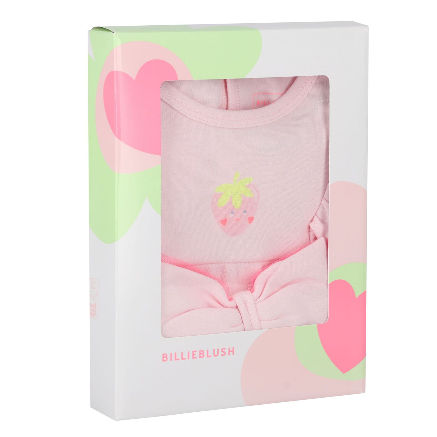 Baby Girls Pink Strawberry Babygrow Gift Set, 1, hi-res