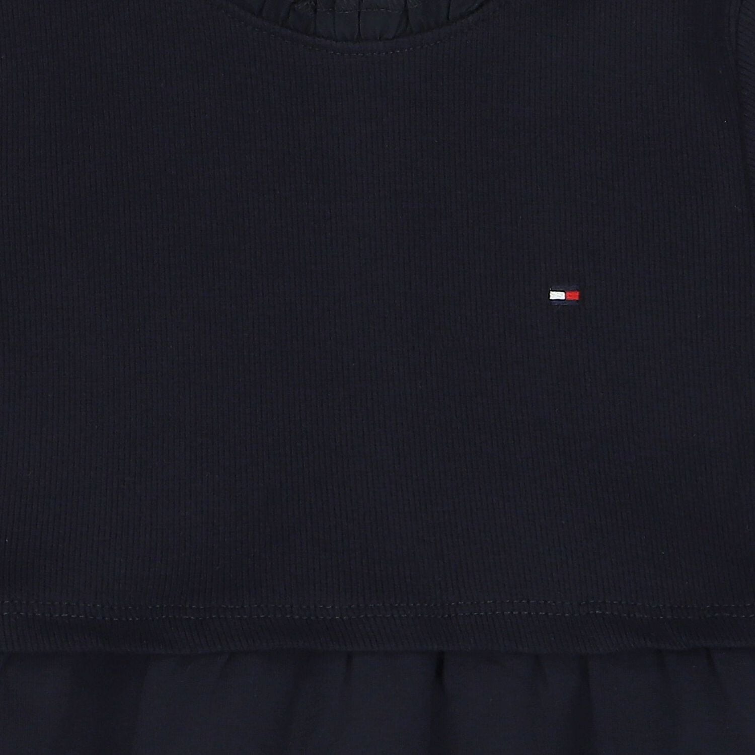 Baby Girls Navy Blue Logo Dress, 1, hi-res