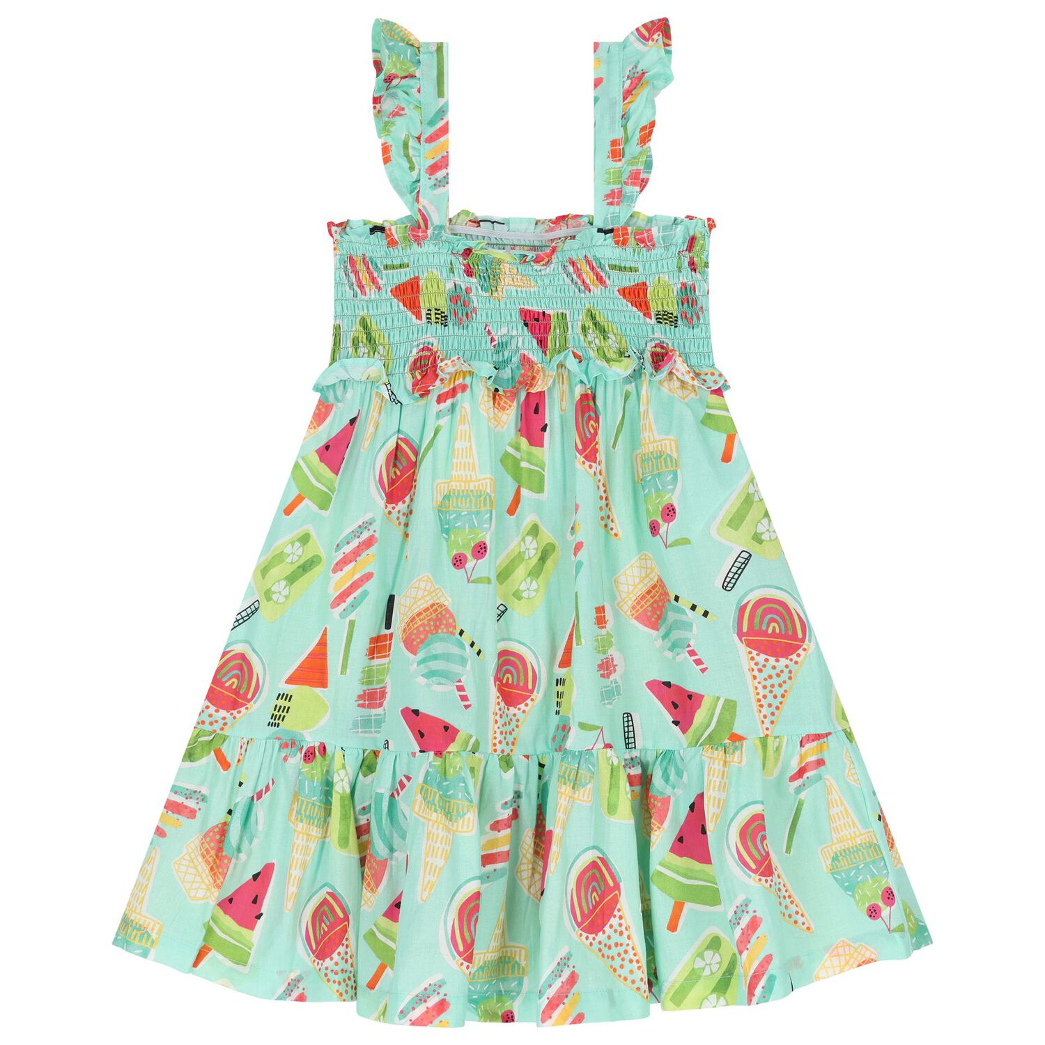 Girls Green Ice Cream Dress Set, 1, hi-res image number null