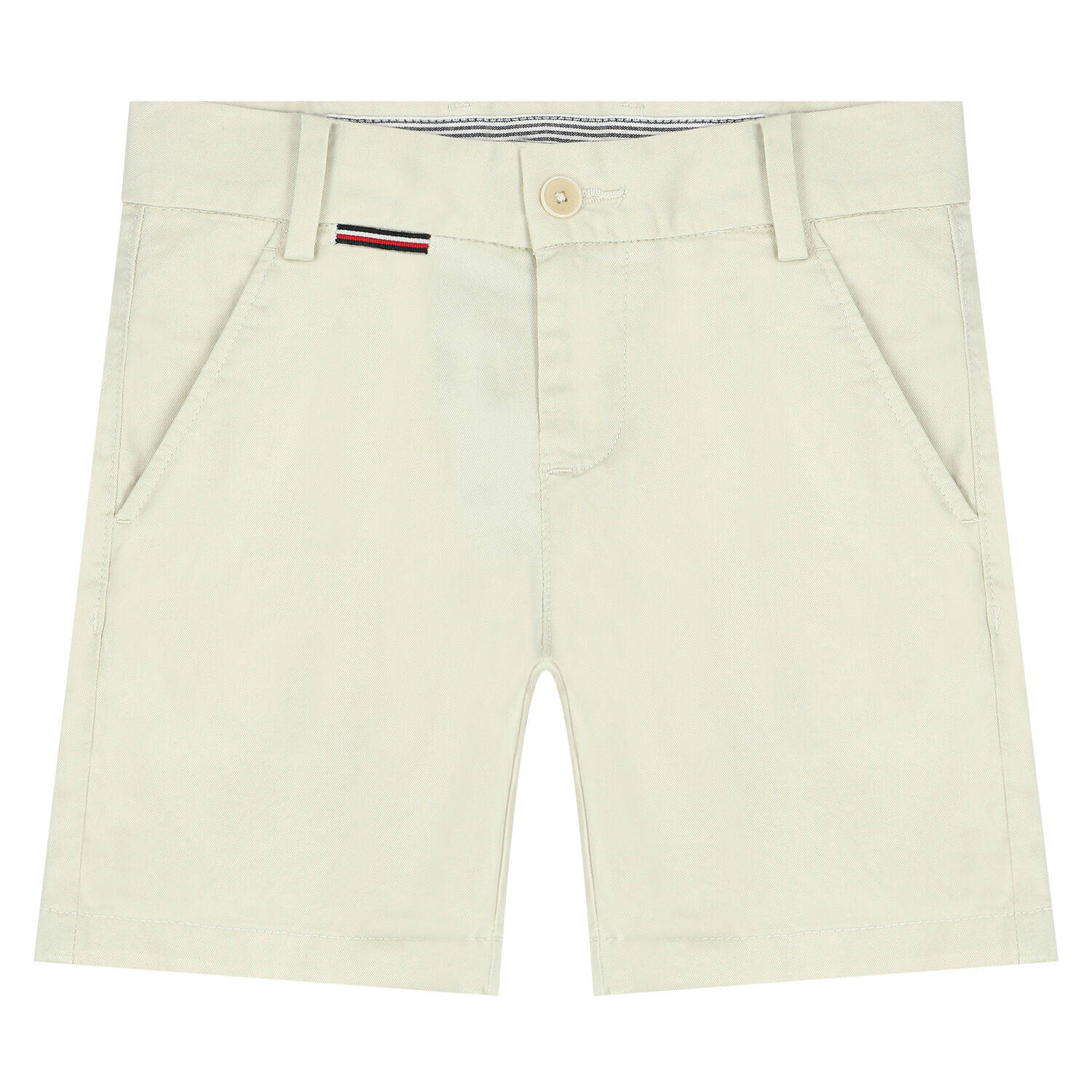 Boys Beige Logo Chino Shorts, 2, hi-res