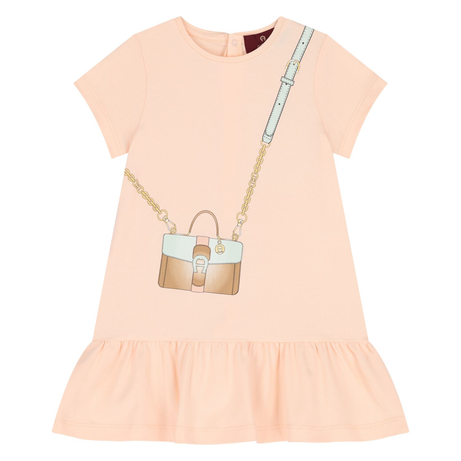 Younger Girls Pale Orange Crossbody Bag Dress, 3, hi-res