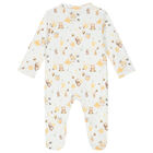 White & Yellow Honey Babygrow Set, 1, hi-res