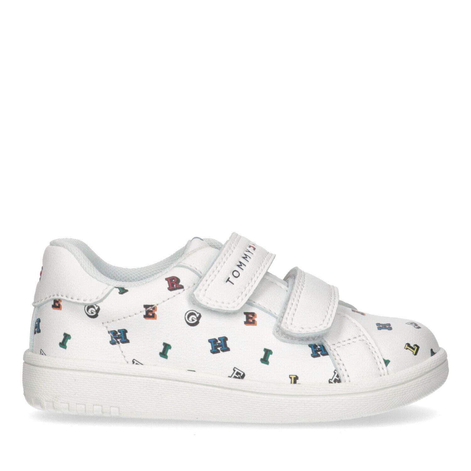 White Logo Trainers, 1, hi-res