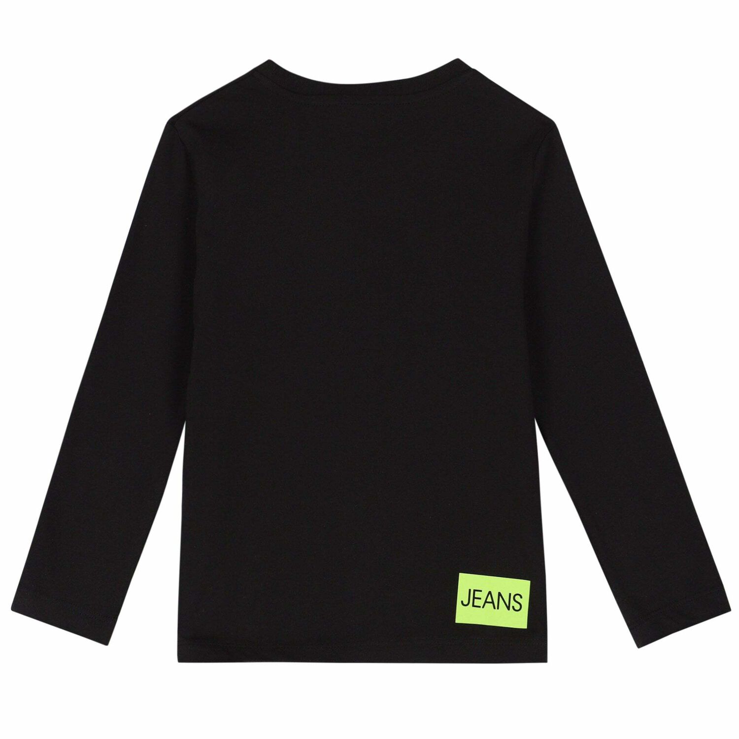 Boys Black Logo Long Sleeve, 1, hi-res image number null