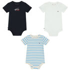 Baby Boys Multi-Colored Logo Bodysuits, 2, hi-res
