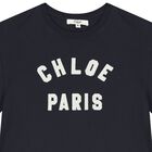 Girls Navy Blue Logo T-Shirt, 2, hi-res