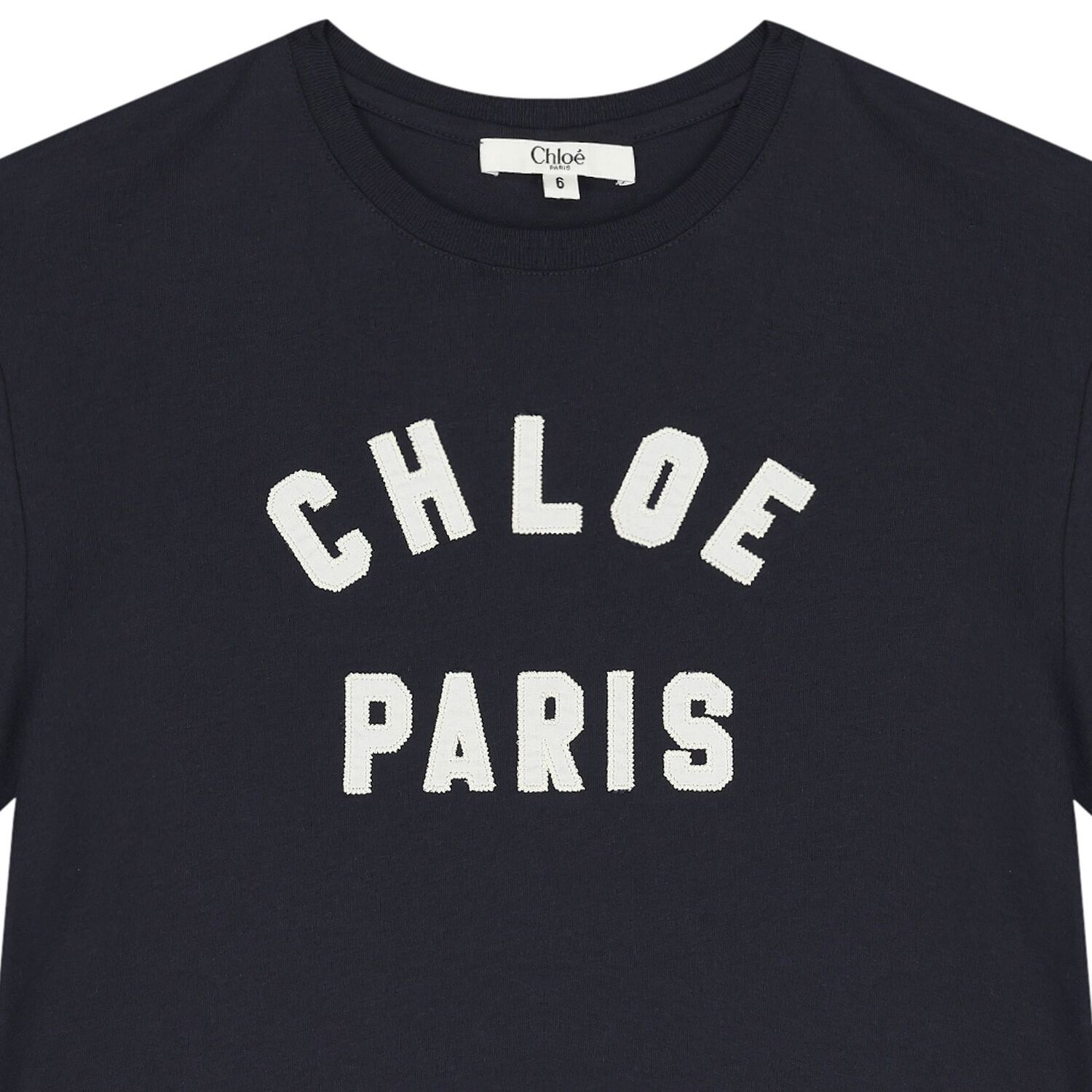 Girls Navy Blue Logo T-Shirt, 2, hi-res