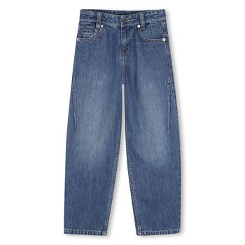 Boys Blue Logo Denim Jeans
