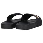 Boys Black Logo Sliders, 1, hi-res