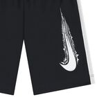 Boys Black Logo Shorts , 1, hi-res