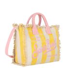 Girls Pink, Ivory & Yellow Logo Tote Bag, 1, hi-res