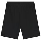 Boys White & Black Logo Shorts Set, 1, hi-res