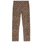 Girls Beige Heart Leggings Set, 1, hi-res