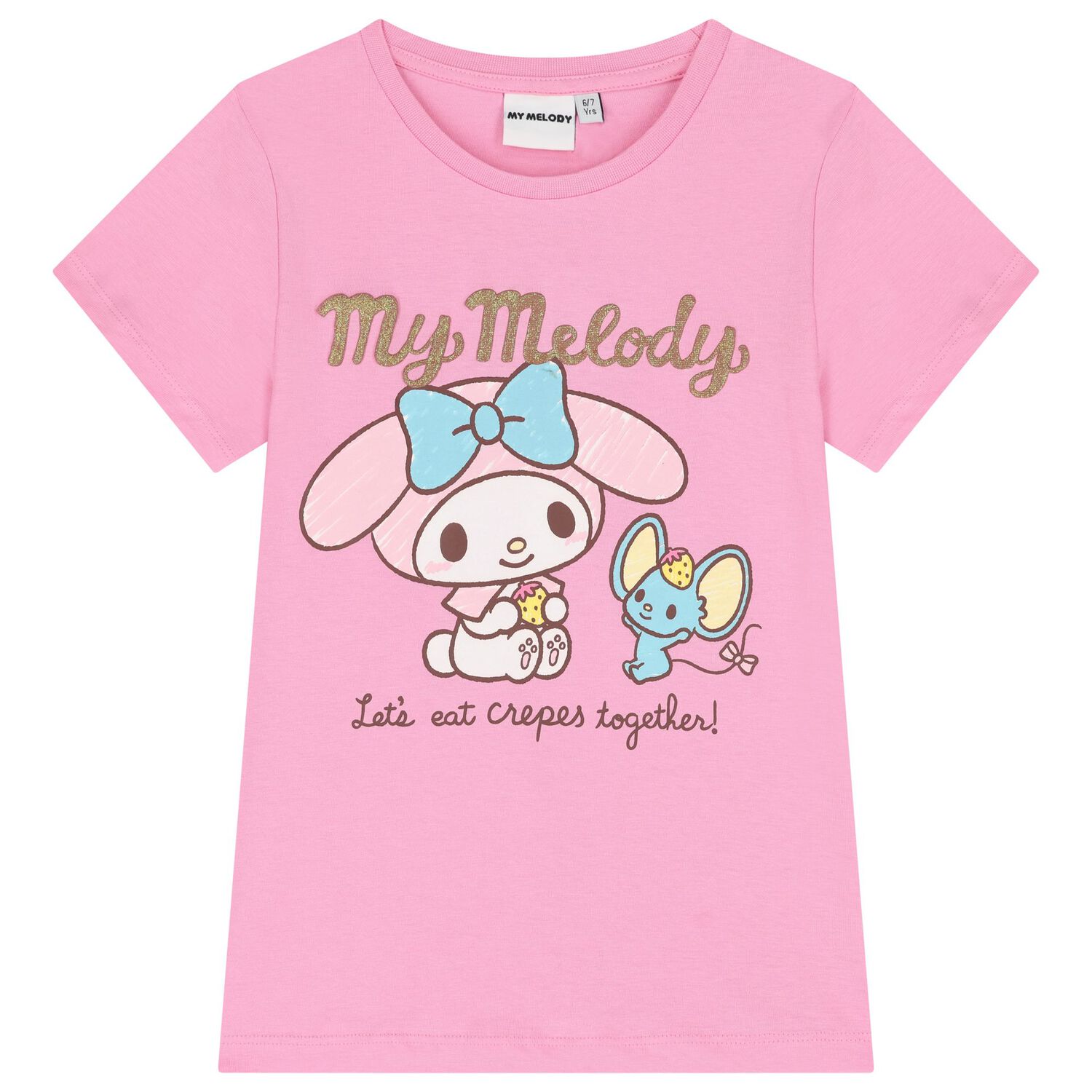 Girls Pink My Melody Shorts Set, 1, hi-res