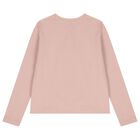 Girls Pink Printed Long Sleeve Top, 1, hi-res